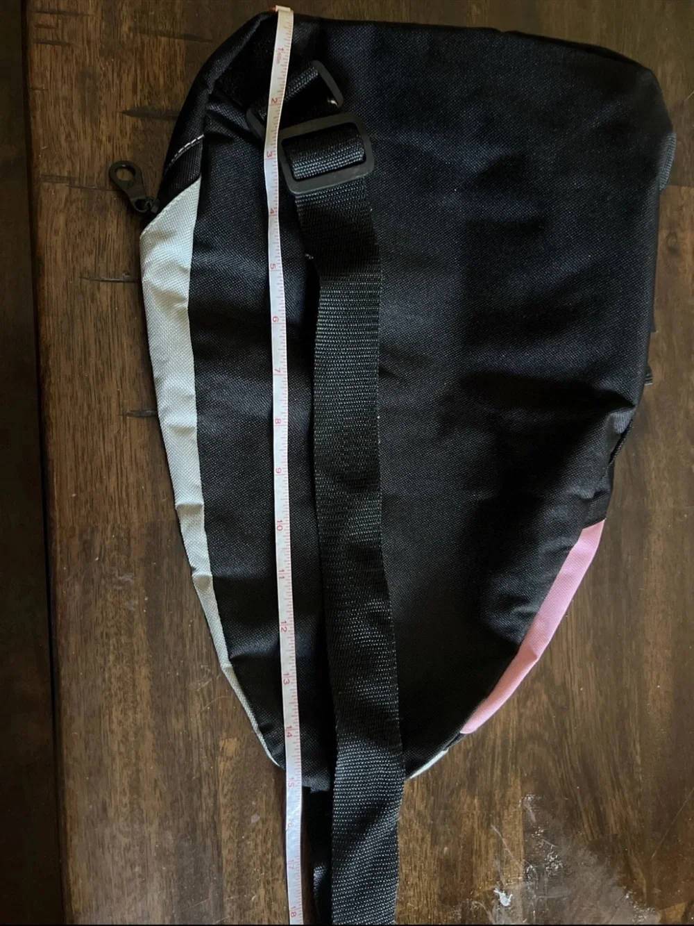 Target Pink and Black Sling Backpack with Bullseye Logo